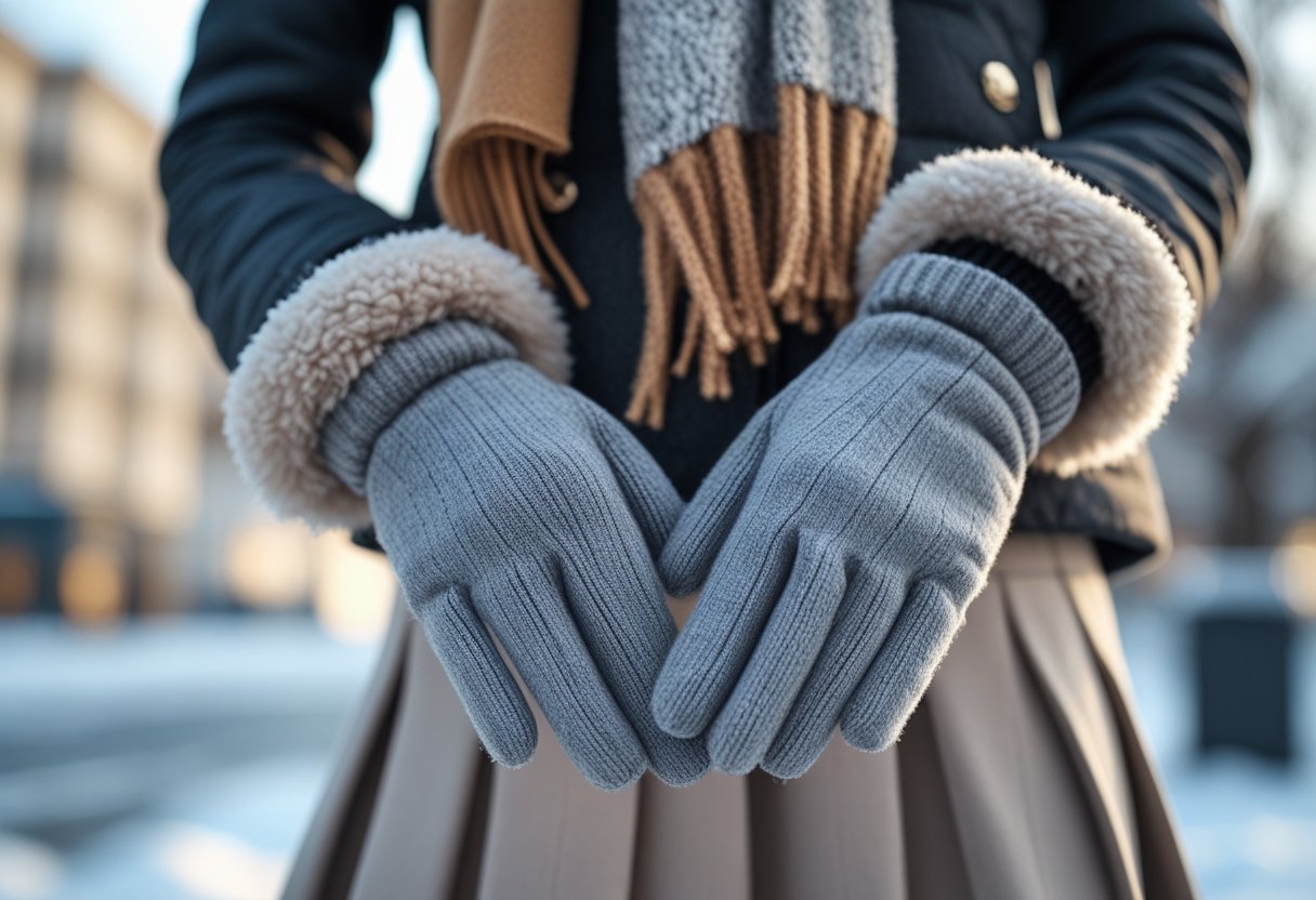 Saadan holder du varmen i korte nederdele med varme handsker til vinteren